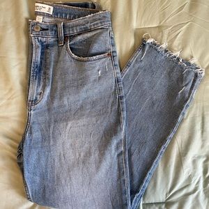 Ankle straight ultra high rise